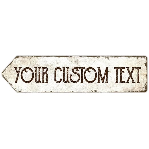 Rustic Custom Sign, Personalized Metal Signs, Gift by SigoSigns