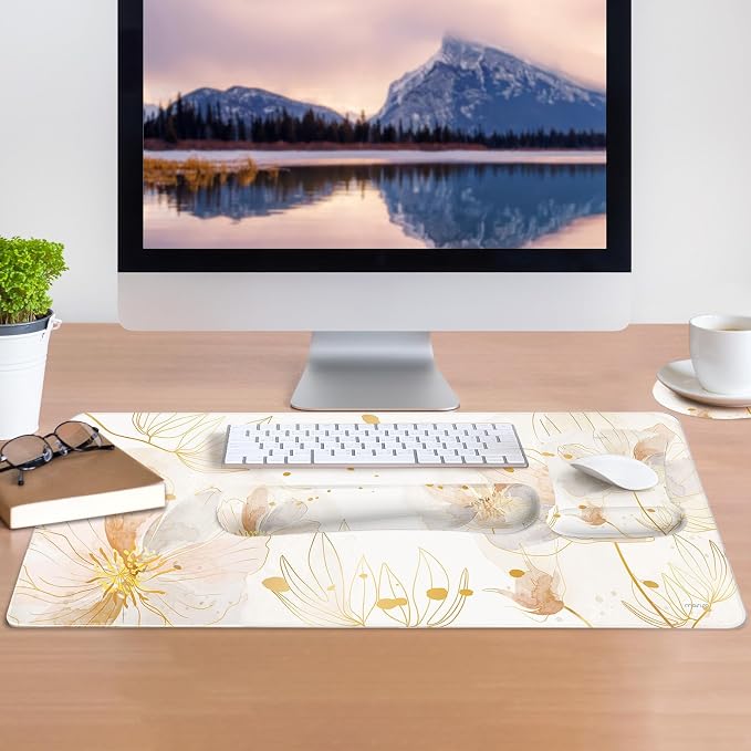 MOSISO Desk Mat Keyboard Mouse Pad Set, Large Gaming Mouse Pad&Keyboard Wrist - Image 7