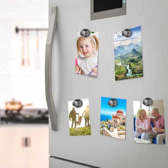 Junarter 45 Pack Magnetic Push Pins, Refrigerator Magnets Strong, Dry Erase - Image 4
