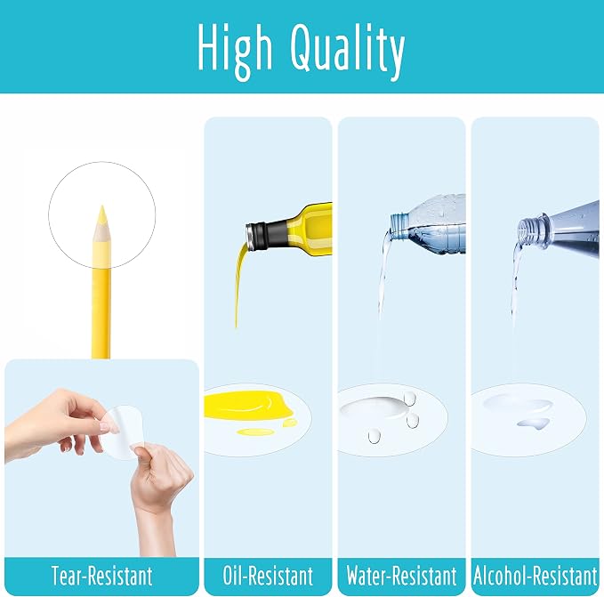 1500 PCS Round Clear Seal Stickers, Transparent Envelope Mail Wafer Seal Self - Image 2