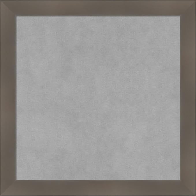 Amanti Art Grey Framed Magnetic Board 18x18 Small Vision Board by AmantiArt