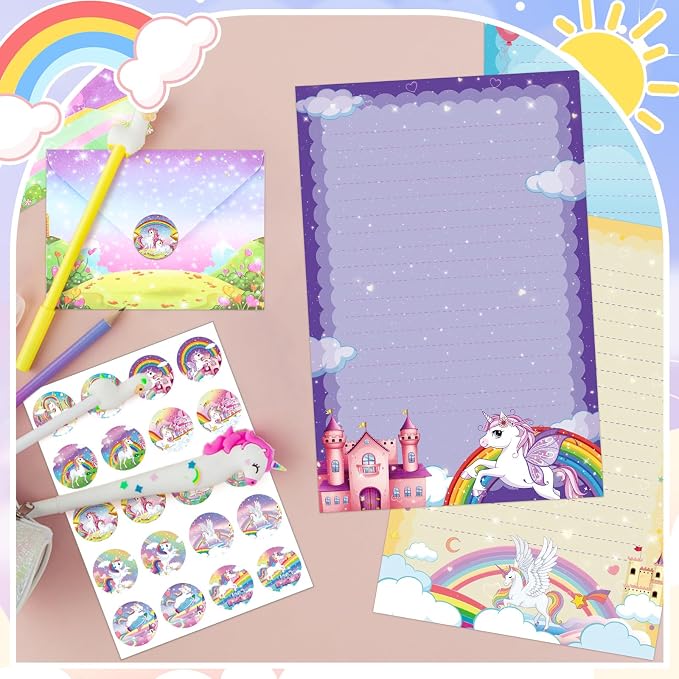 TaoBary 160 Pcs Stationery Paper Set 50 Double Sided Stationery Papers - Image 6