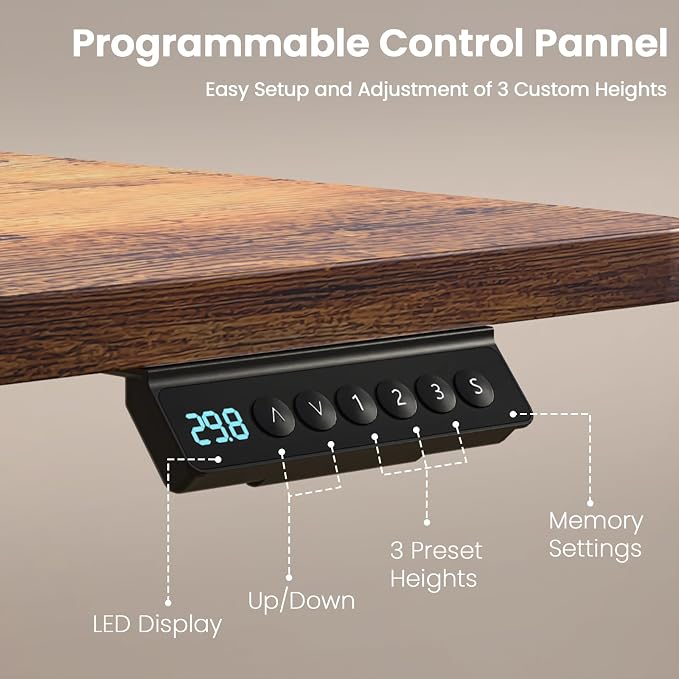 Kingant 55 x 30 Inch Electric Standing Desk - Image 6