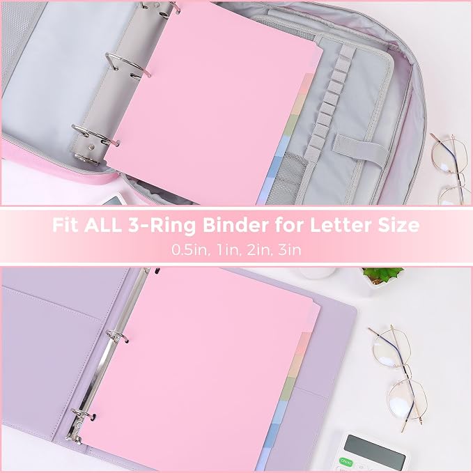 SKYDUE Durable Plastic 8-Tab Dividers, Big Tab Dividers - Image 5