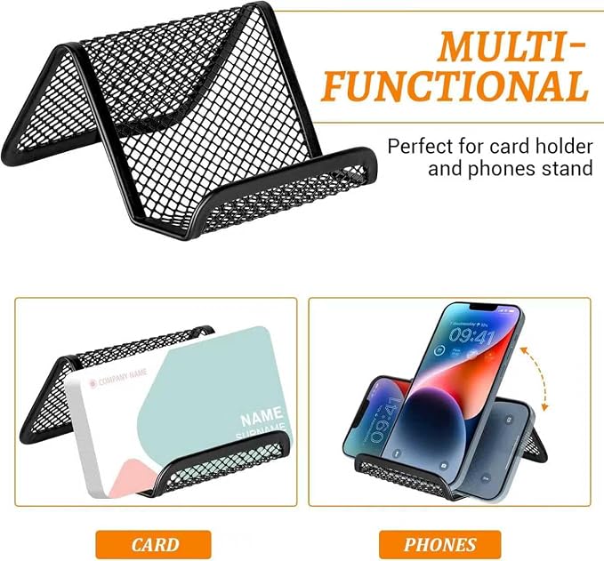 EMOMAS Business Card Holder for Desk, Office Desktop Business Card Display - Image 4