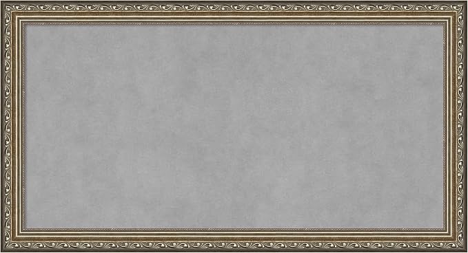 Amanti Art Silver Framed Magnetic Board 14x26 Small Vision Board by AmantiArt