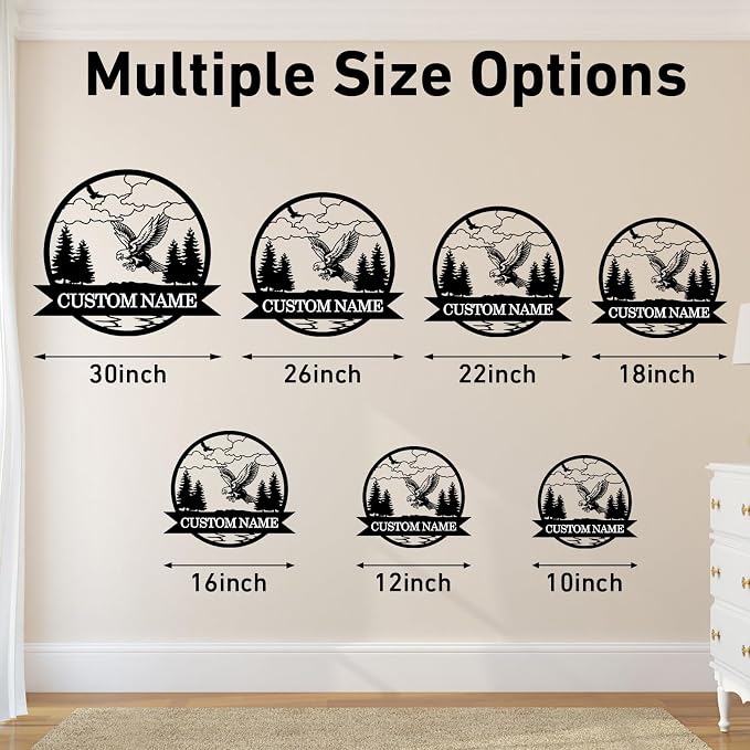 Custom Eagle Metal Signs | Custom Signs Outdoor Metal | Metal Wall Art | Home - Image 6