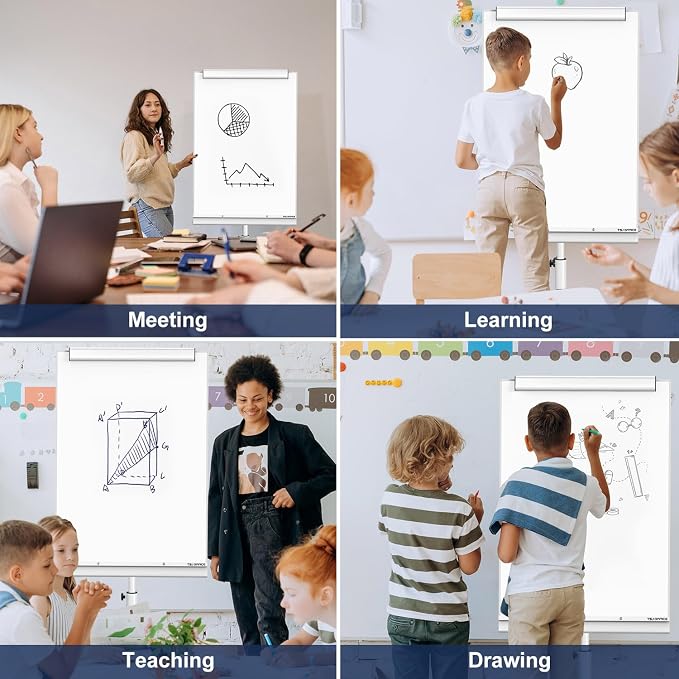 TSJ OFFICE Rolling Whiteboard Standing - Image 7