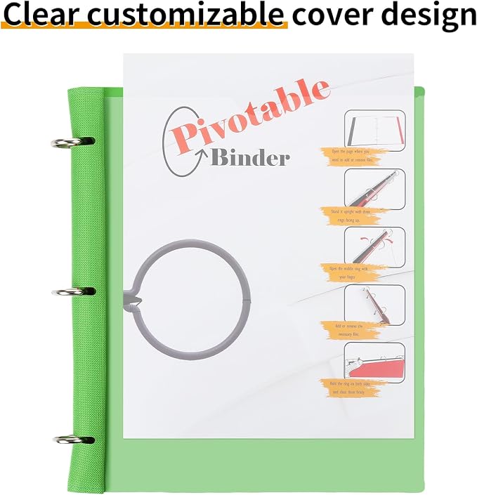 Tashkummy 360 Pivotable Project Organizer, 2 Pack 3 Ring Binder - Image 5