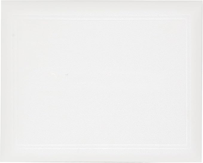 GraduationMall 8.5"x11" Smooth Padded Diploma Cover Certificate Holder White - Image 2