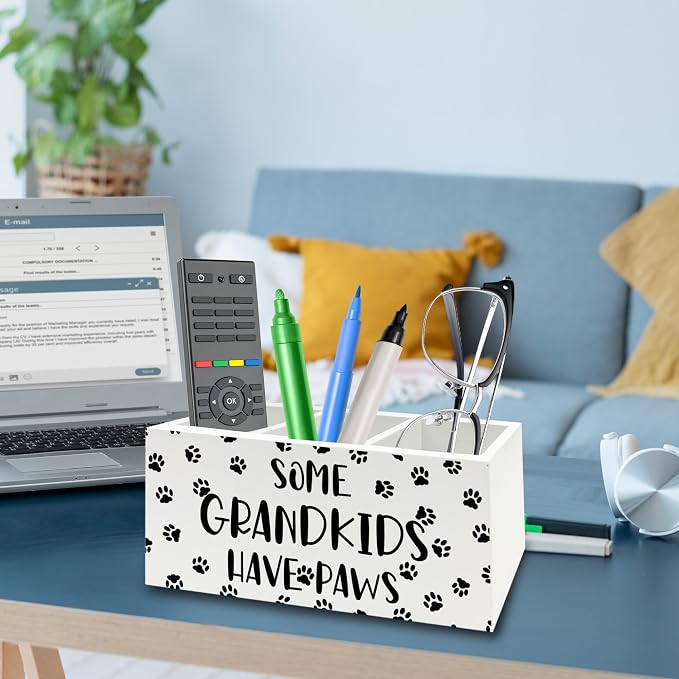 QZQE Dog Grandparents Gifts Pen Pencil Holder Organizer - Image 3