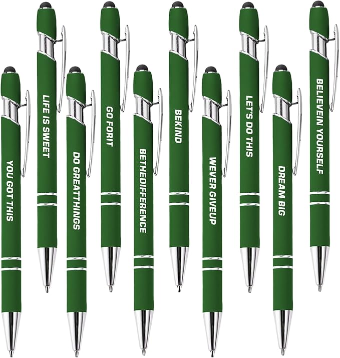 CRME 10pcs Motivational Pens Funny Pens by Unknown