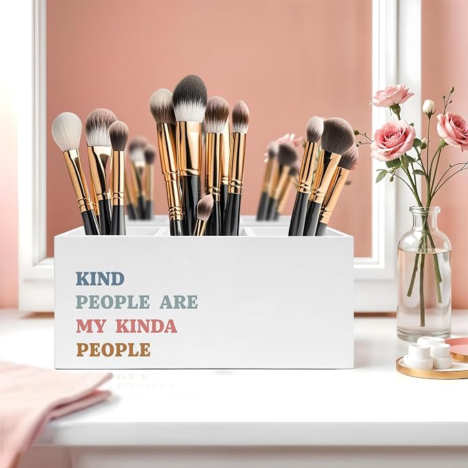 Exqcom Kind People Are My Kinda People Pen Pencil Holder, Teacher Appreciation - Image 5