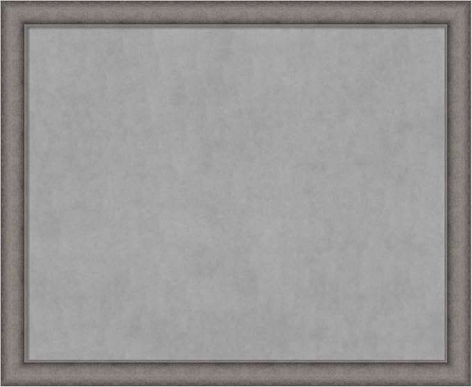Amanti Art Grey Framed Magnetic Board 36x44 X-Large Vision Board by AmantiArt