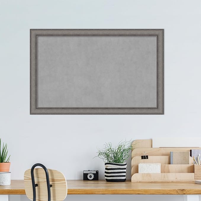 Amanti Art Grey Framed Magnetic Board 28x44 Large Vision Board - Image 5