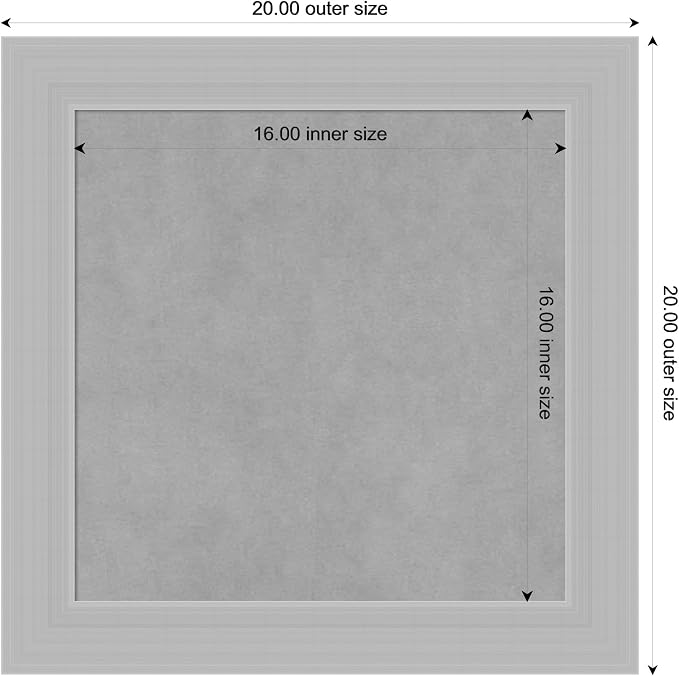 Amanti Art Silver Framed Magnetic Board 20x20 Small Vision Board - Image 3