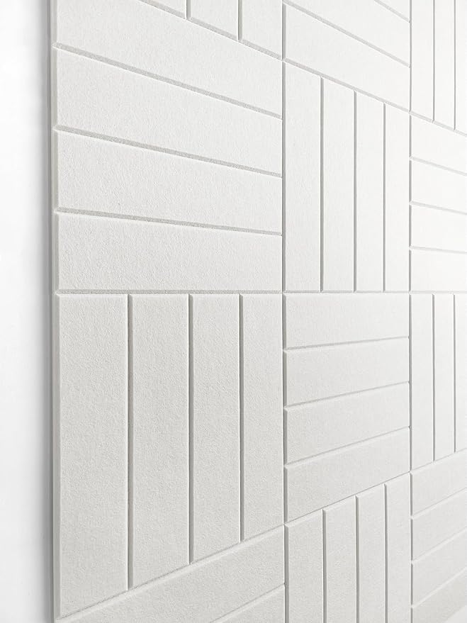DECORITA White Felt Bulletin Board Tiles | Modern Cork Board Alternative | by DesignerManufacturerofInnovativeBulletinBoardSolutionsforHomeOffice