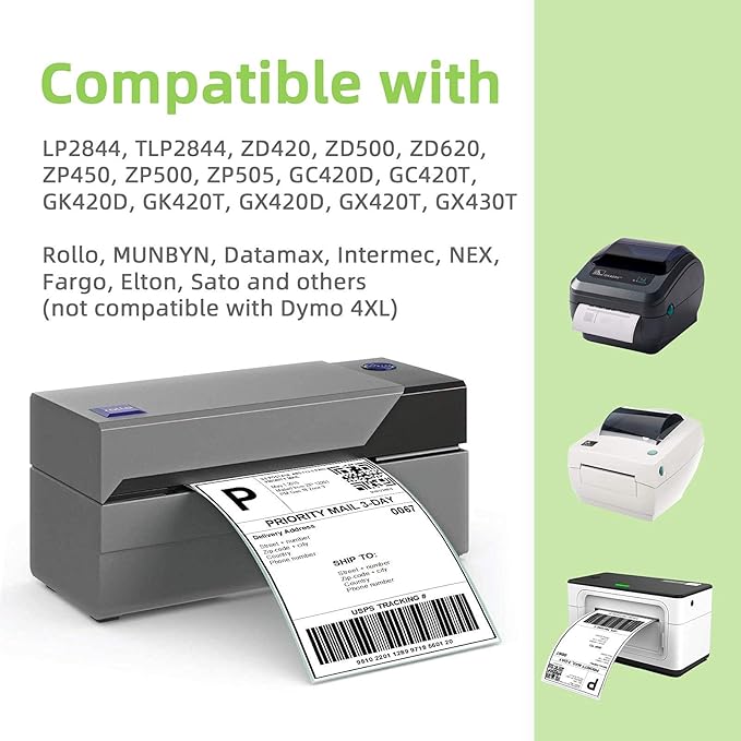 2" x 1" Direct Thermal Label, Paper - Image 5