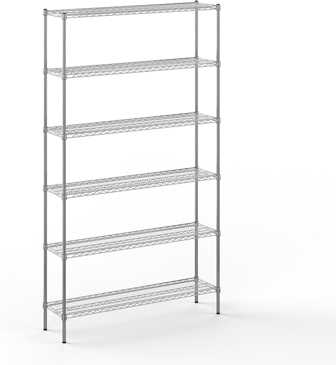 Regal Altair 14" Deep x 54" Wide x 96" Height Wire Shelving Kit | 6-Tier | NSF by Regal+Altair