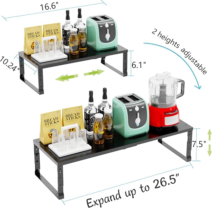 Jojocross Expandable Stackable Spice Rack Organizer - Image 6