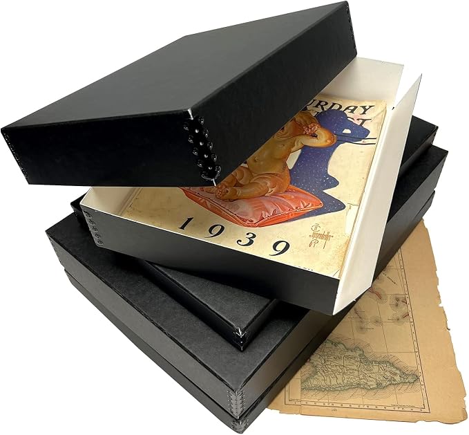 Lineco Museum Archival Storage Box, 11.75x18.25x3 in. Drop Front Design. - Image 7