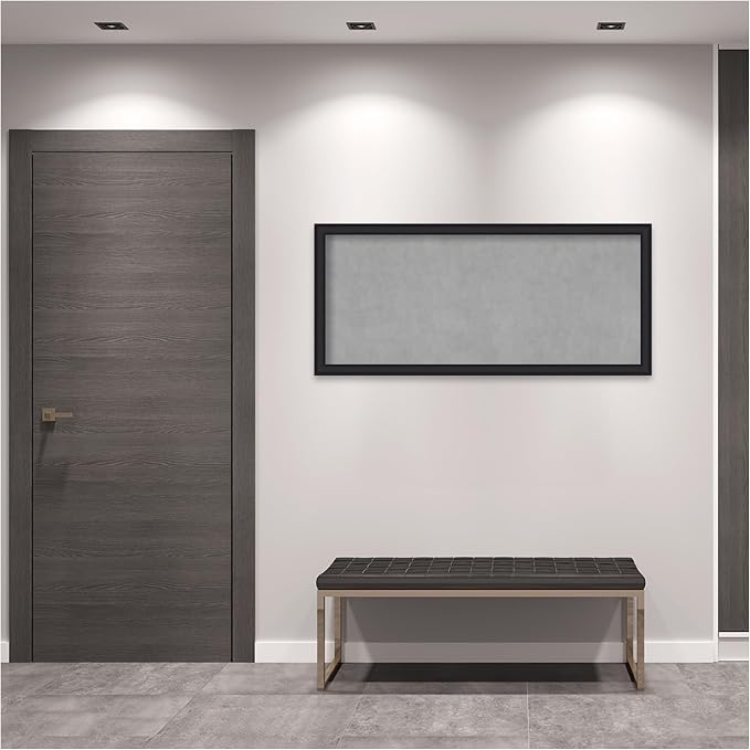 Amanti Art Black Framed Magnetic Board 23x51 Oversize Vision Board - Image 6