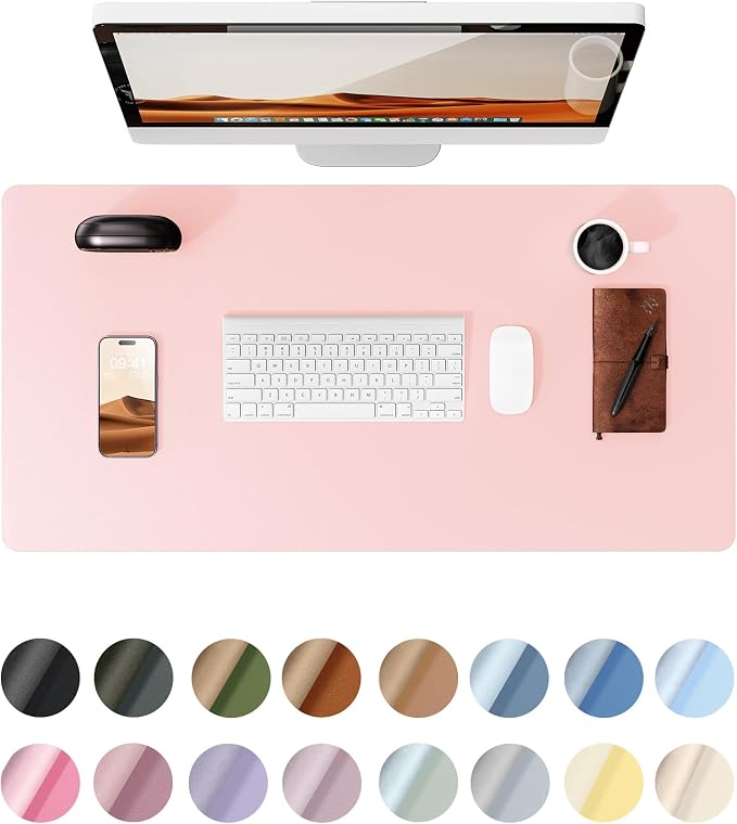YSAGi Leather Desk Protector, Office Mat, Large Mouse Mat, Non-Slip PU Leather by YSAGi