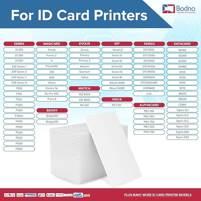 250 Pack - Bodno Premium CR80 30 Mil Graphic Quality PVC Cards - Image 5