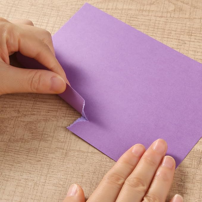 50 Sheets Colored Cardstock Paper 5 Colors Blank Flash Cards, 250 GSM Heavy - Image 5