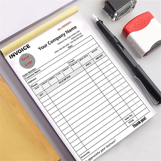 Custom Invoice Book in 3-Part /2-Part Receipt Book - Image 3