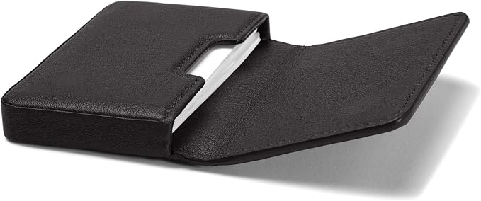 Leatherology Black Onyx Business Card Case, Magnetic Closure ID Holder - Image 2