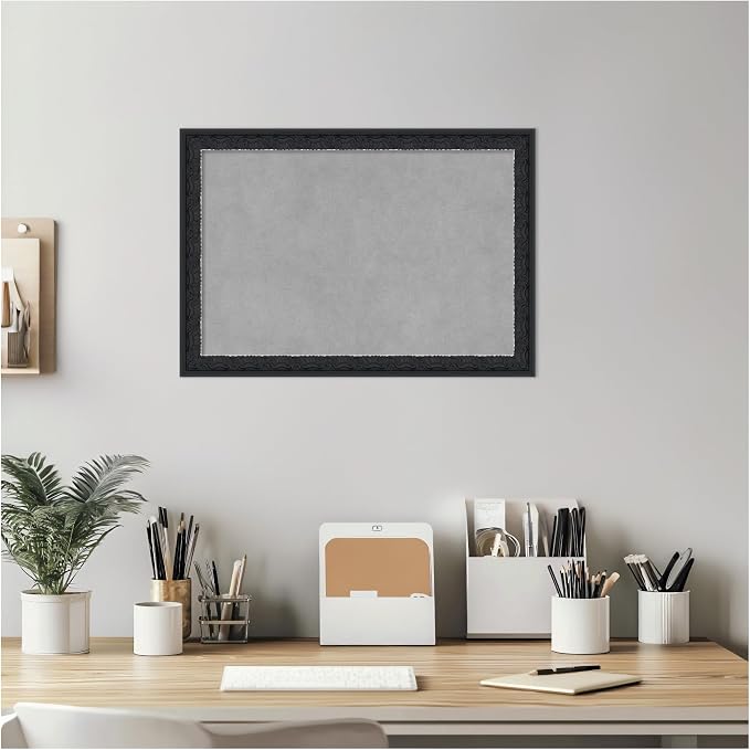 Amanti Art Black Framed Magnetic Board 14x20 Small Vision Board - Image 5