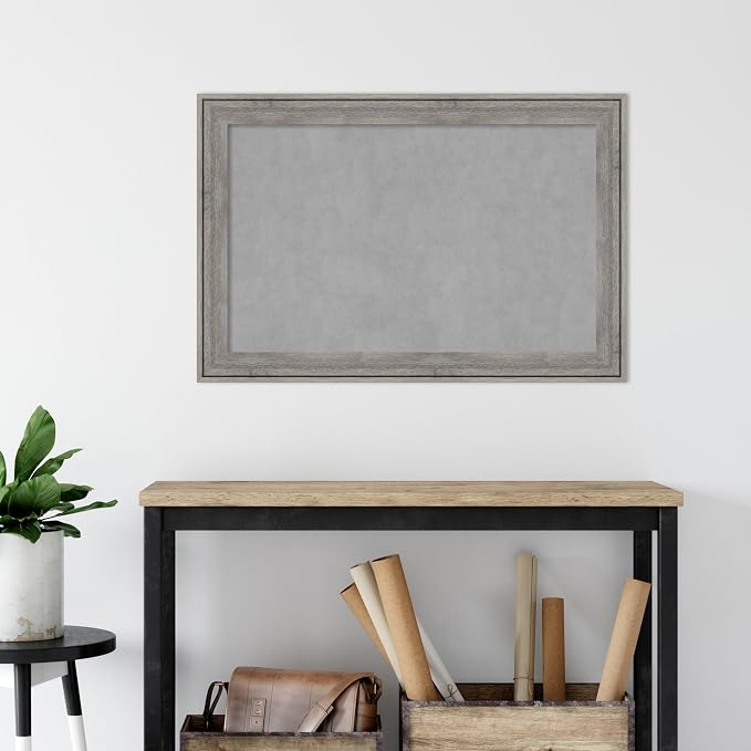 Amanti Art Grey Framed Magnetic Board 25x37 Large Vision Board - Image 5