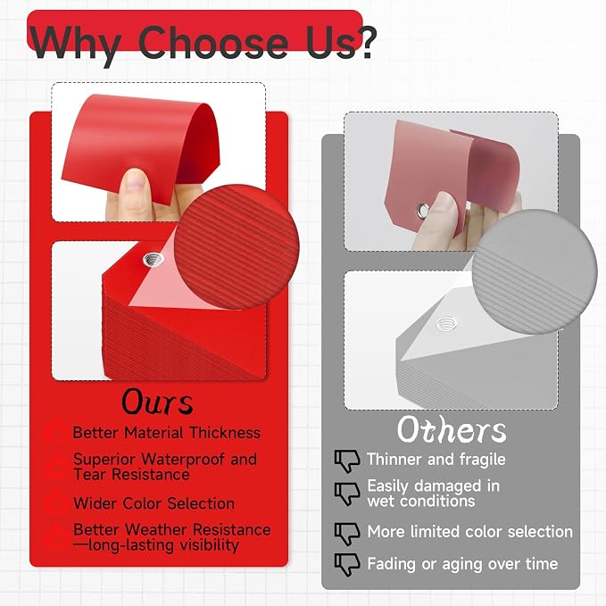 100 Plastic Shipping Tags - Image 4