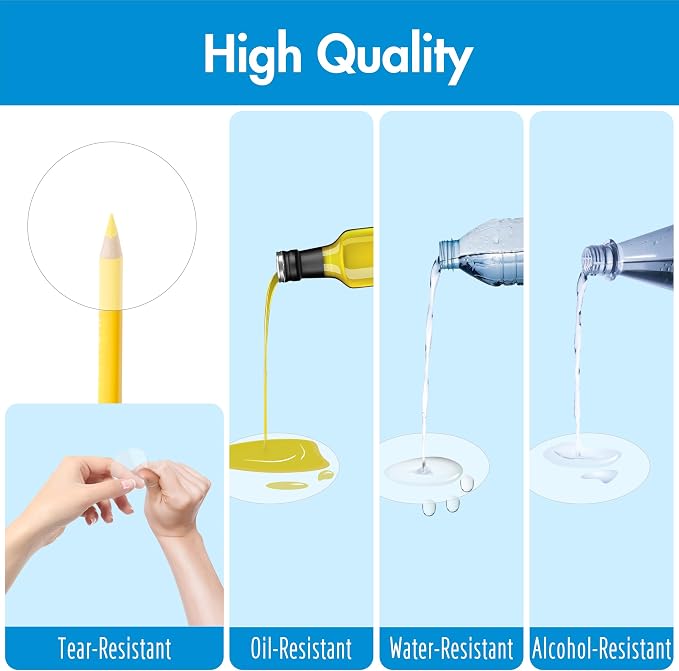 500 PCS Round Clear Seal Stickers, Transparent Envelope Mail Wafer Seal Self - Image 2