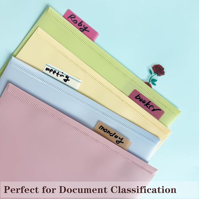 ELII 500 PCS Sticky Index Tabs 2 Inch Book Tabs Page Markers File Tabs Self - Image 6