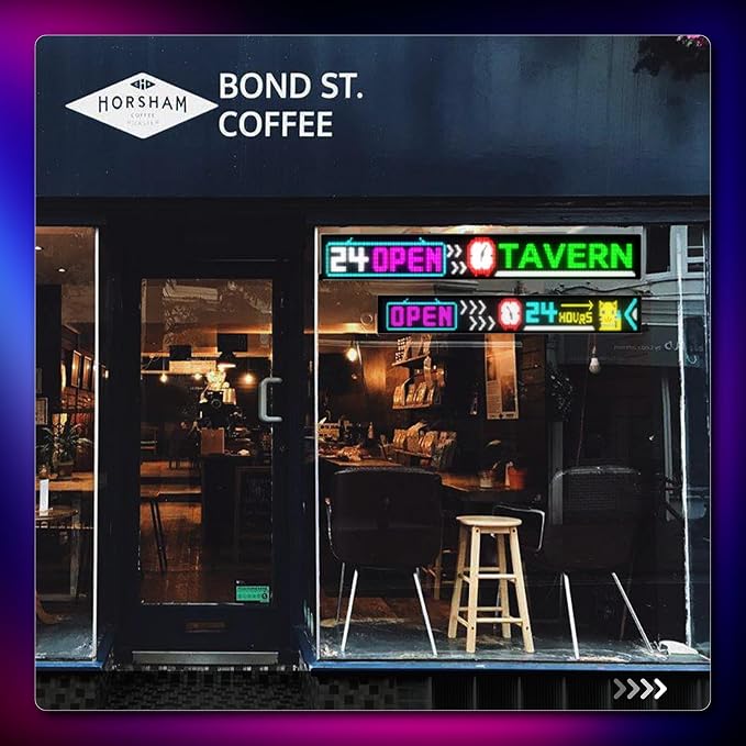 Large Programmable LED Sign, P5 Resolution Indoor Store LED Sign, - Image 6