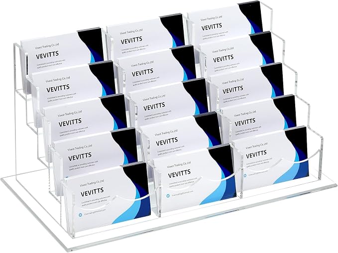 Vevitts Acrylic Business Card Holder by Vevitts