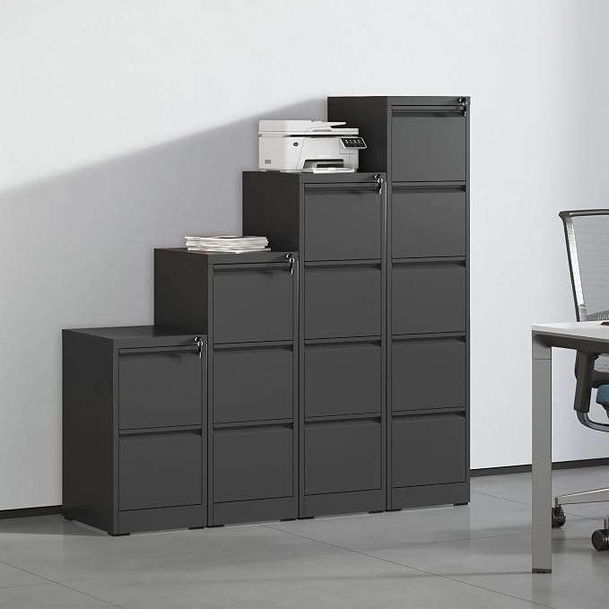 OPTYMIRA 4 Drawer Metal File Cabinet - Image 2