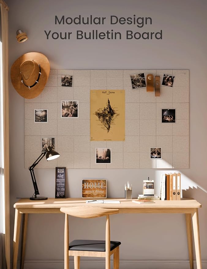 Large Felt Bulletin Board 48" x 36", Cork Board Alternative - Image 5