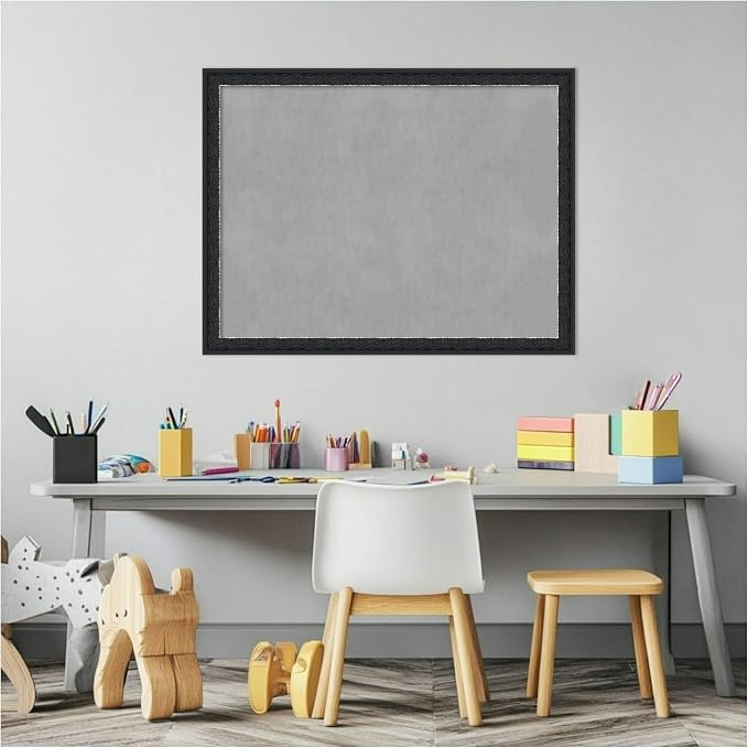 Amanti Art Black Framed Magnetic Board 20x26 Medium Vision Board - Image 5