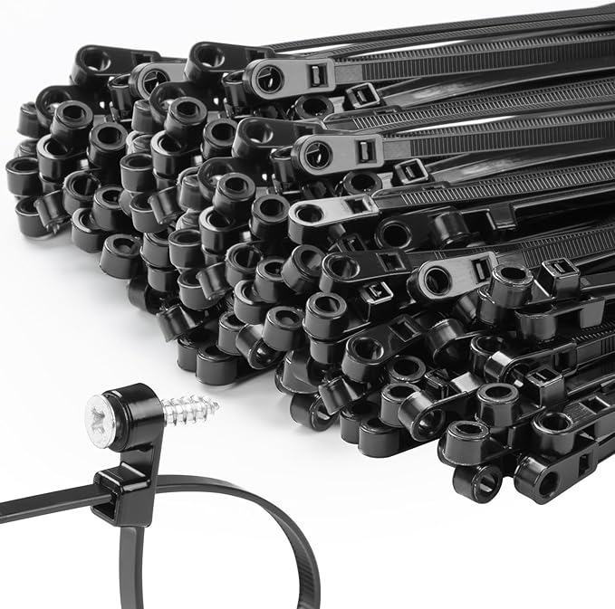 MasiStranth 1000 PCS 12 inch Black Zip Ties by MasiStranth