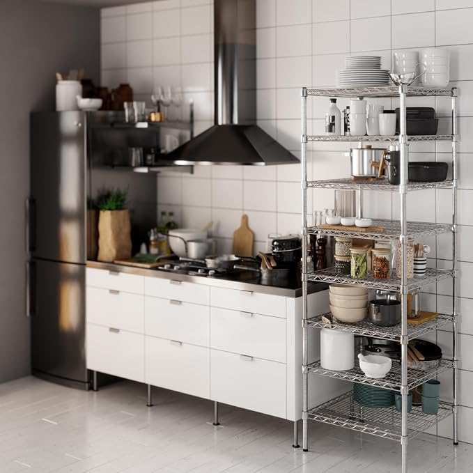 Regal Altair 24" Deep x 24" Wide x 74" Height Wire Shelving Kit | 8-Tier | NSF - Image 6