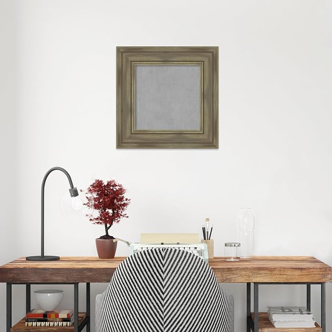 Amanti Art Grey Framed Magnetic Board 18x18 X-Small Vision Board - Image 6