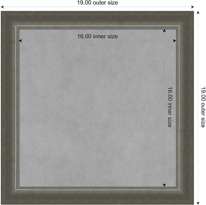 Amanti Art Silver Framed Magnetic Board 19x19 Small Vision Board - Image 3