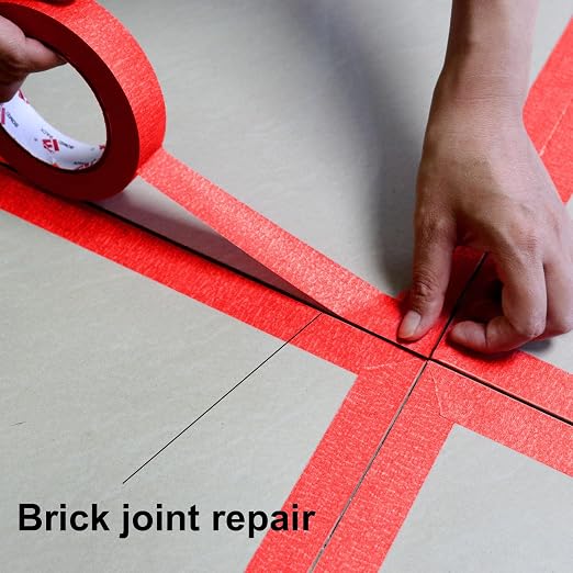 BOMEI PACK Red Painters Tape 1 Inch - Image 6