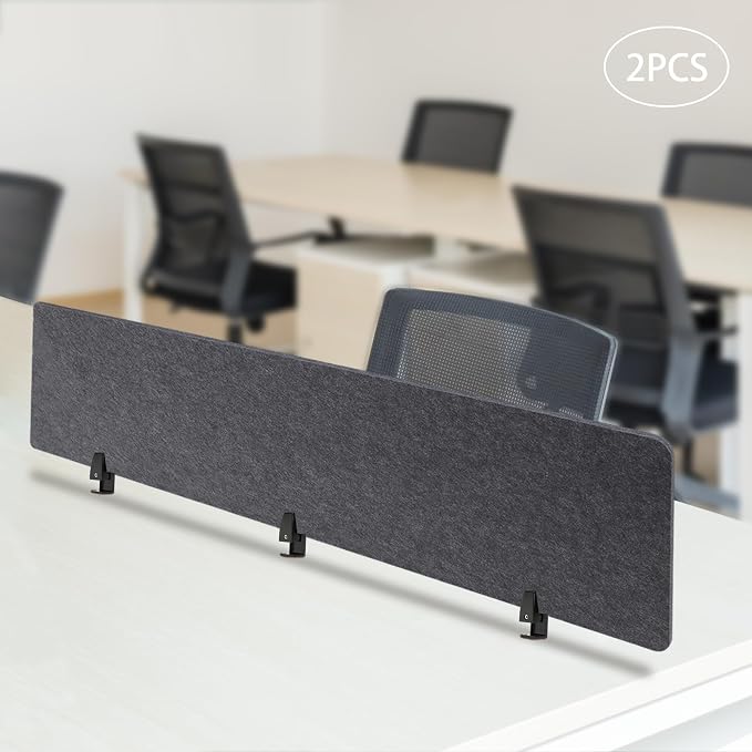 2pcs Privacy Panel, Standing Desk Divider 60"x16" Desktop Office Furniture - Image 4