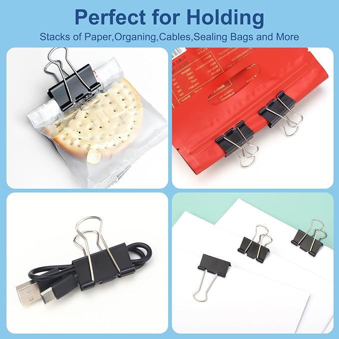 132 Pack Small Binder Clips 0.75 Inch - Image 7