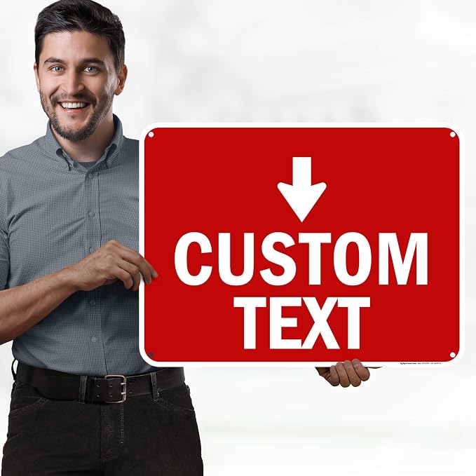 Custom Arrow, Custom Directional Sign, Down Arrow, 18x24 Inches, 55 mil thick - Image 2