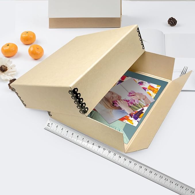 Lineco Museum Archival Storage Box, 14.75x18.75x3 in. Drop Front Design. - Image 4